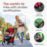 STR5 Zoo Kids 7 in 1 Compact Folding Stroller Trike Ladybug