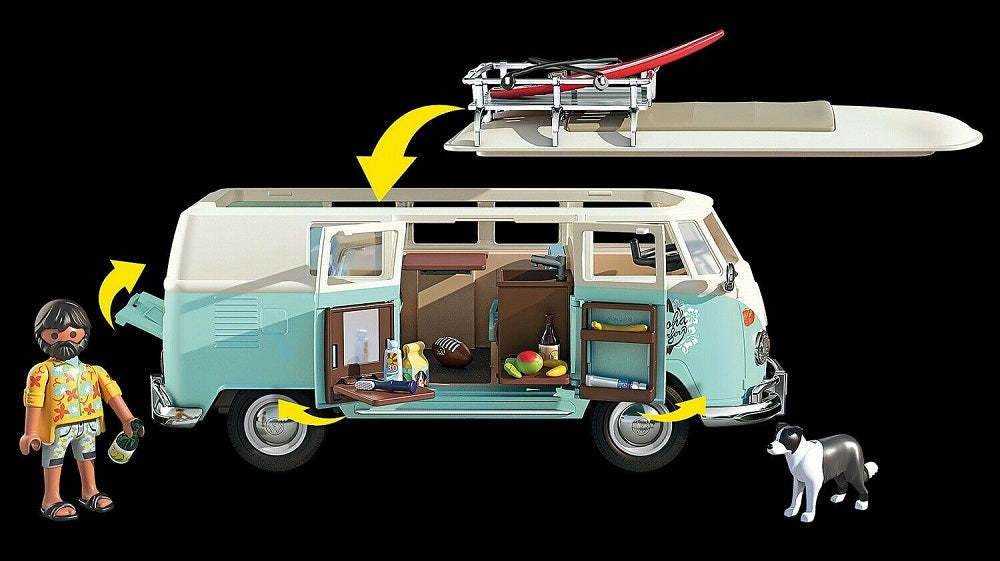 Playmobil VOLKSWAGEN combi T1 - playmobil camping car 